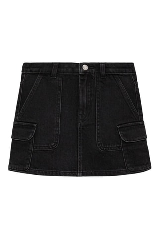 Minijupe en jean - Noir