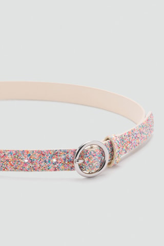 Ceinture à paillettes - Rose