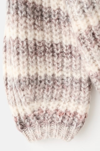 Cardigan jaspé rayé - Rouge foncé