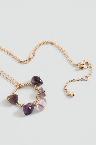 Collier pendentif pierres