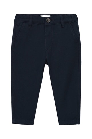 Pantalon chino élastique - Bleu