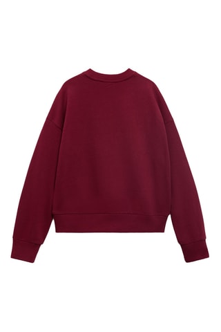 Sweat-shirt message Love - Rouge