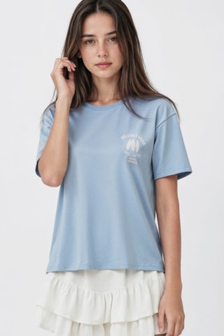 T-shirt imprimé surf - Bleu