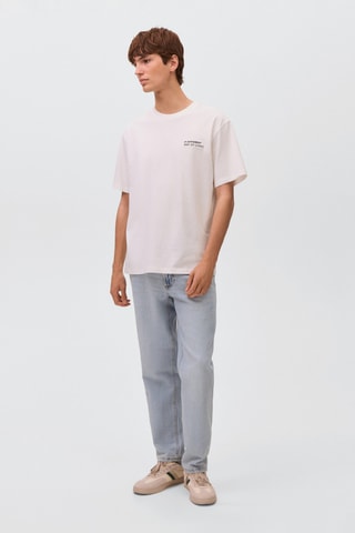T-shirt en coton imprimé - Blanc