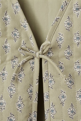 Gilet imprimé fleuri - Vert