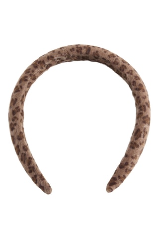 Serre-tête texturé en imprimé animal