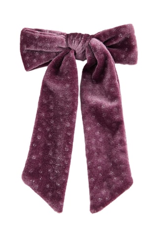 Barrette nœud velours