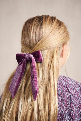 Barrette nœud velours