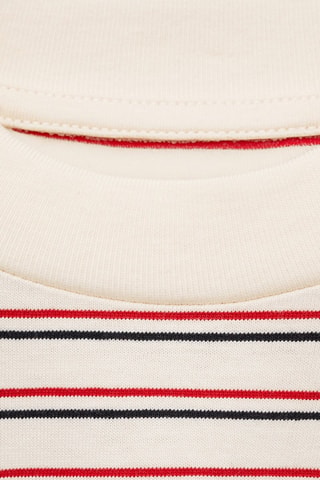 T-shirt imprimé à rayures - Blanc