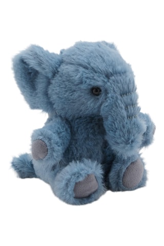 Porte-clés éléphant poils synthétiques - Bleu