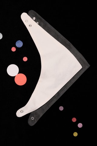 Pack 2 bavoirs coton