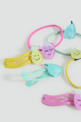 Lot élastiques et barrettes