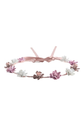 Serre-tête fleurs fermeture nœud