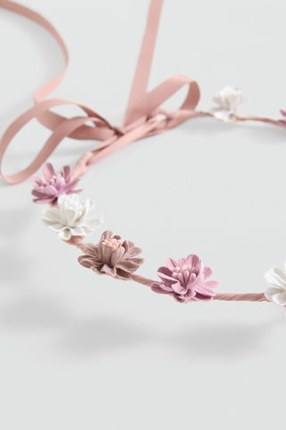 Serre-tête fleurs fermeture nœud