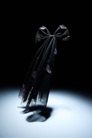 Barrette nœud chauve-souris