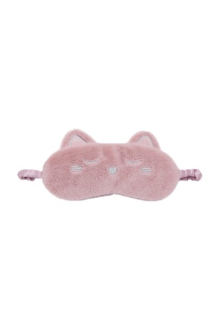 Masque animal en peluche - Rose clair
