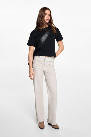 T-shirt crop - Noir