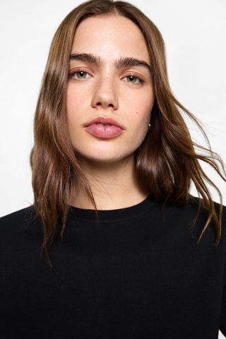 T-shirt crop - Noir