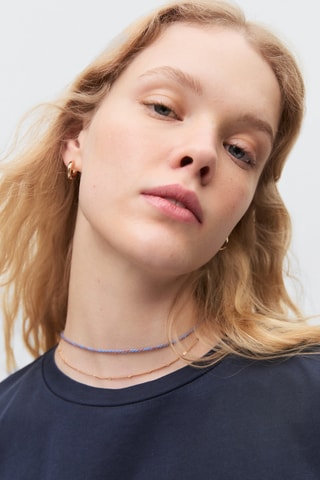 T-shirt crop - Bleu marine