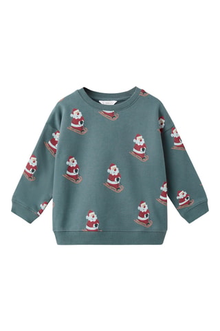 Sweat-shirt imprimé Noël - Vert