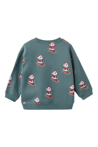 Sweat-shirt imprimé Noël - Vert