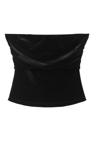 Top velours - Noir