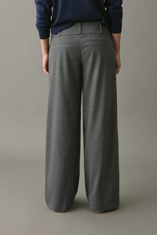 Pantalon de tailleur droit - Gris