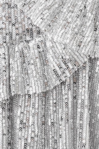 Top à paillettes - Argenté