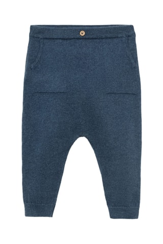 Pantalon maille poche - Bleu