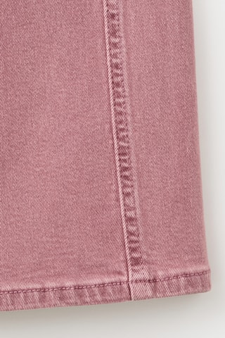 Jean taille basse coupe droite - Rose