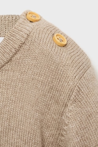Pull-over en maille à rayures - Beige