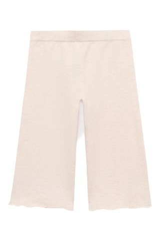 Pantalon maille coton - Beige