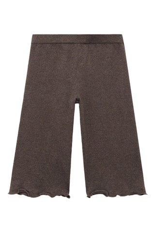 Pantalon maille coton - Marron