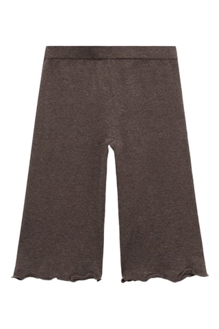 Pantalon maille coton - Marron