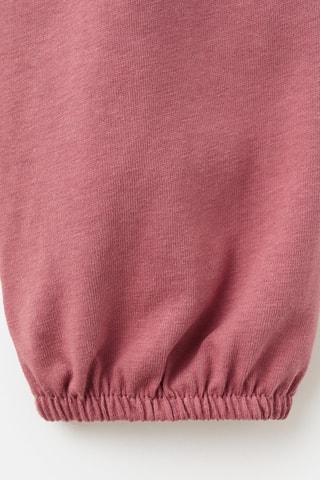 T-shirt froncé manches longues - Rouge