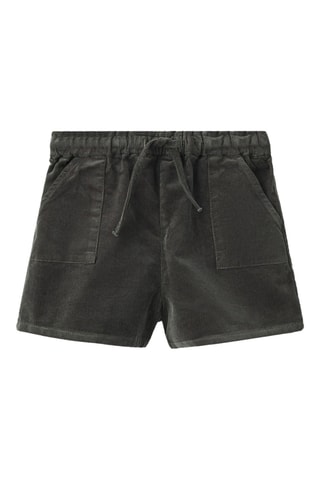 Short velours côtelé slouchy - Vert foncé