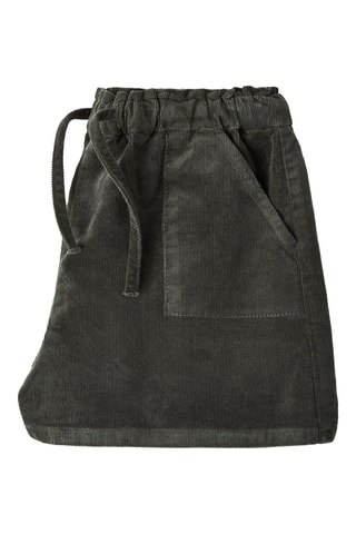 Short velours côtelé slouchy - Vert foncé