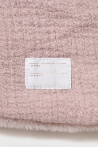 Manteau imitation fourrure à capuche - Rose