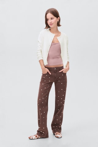 Cardigan maille boutons - Blanc