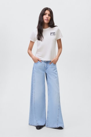 T-shirt en coton imprimé - Blanc