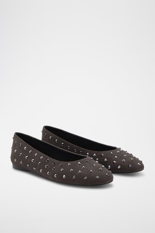 Ballerines à clous - Anthracite