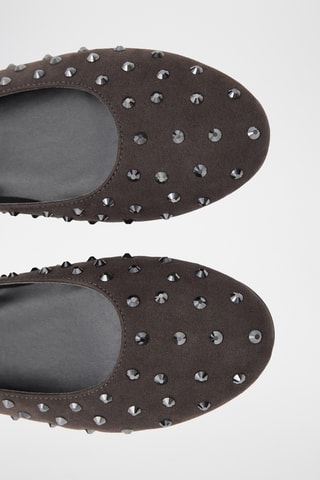 Ballerines à clous - Anthracite