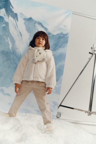 Pantalon velours côtelé - Beige