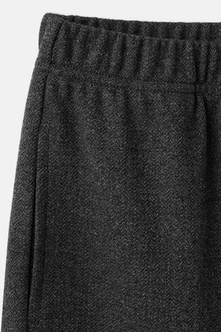 Pantalon maille coton lin - Gris foncé