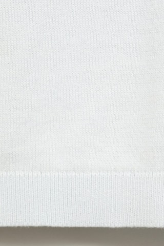 Pull-over en coton coutures décoratives - Bleu