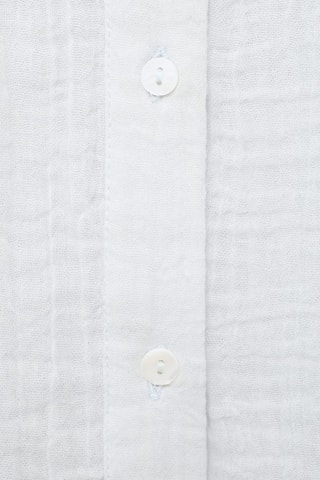 Chemise plissée volants - Bleu