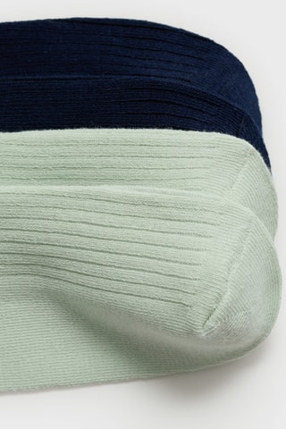 Pack 2 paires de chaussettes combinées - Vert clair