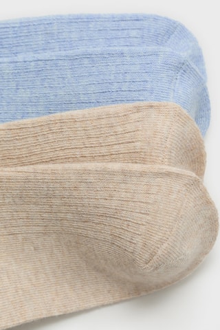 Pack 2 paires de chaussettes combinées - Bleu