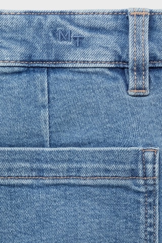 Short en jean droit - Bleu