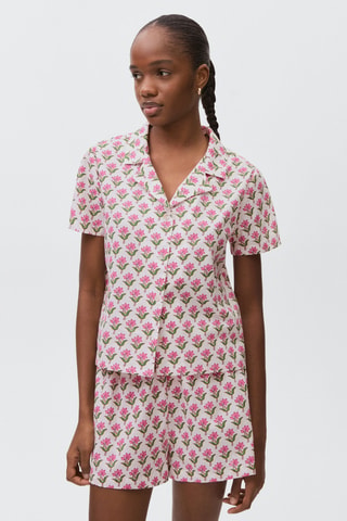 Pack pyjama coton imprimé - Blanc